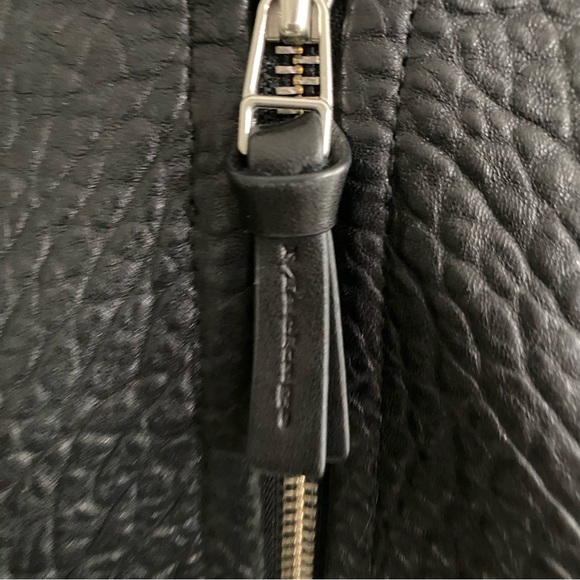 Aritzia Mackage Rumer Pebbled Real Leather Jacket Black - Picture 3 of 8